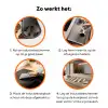 Schelpen - Bruin - Patroon Inductie beschermer vinyl 3mm klein -zzzzzzz-td-werking
