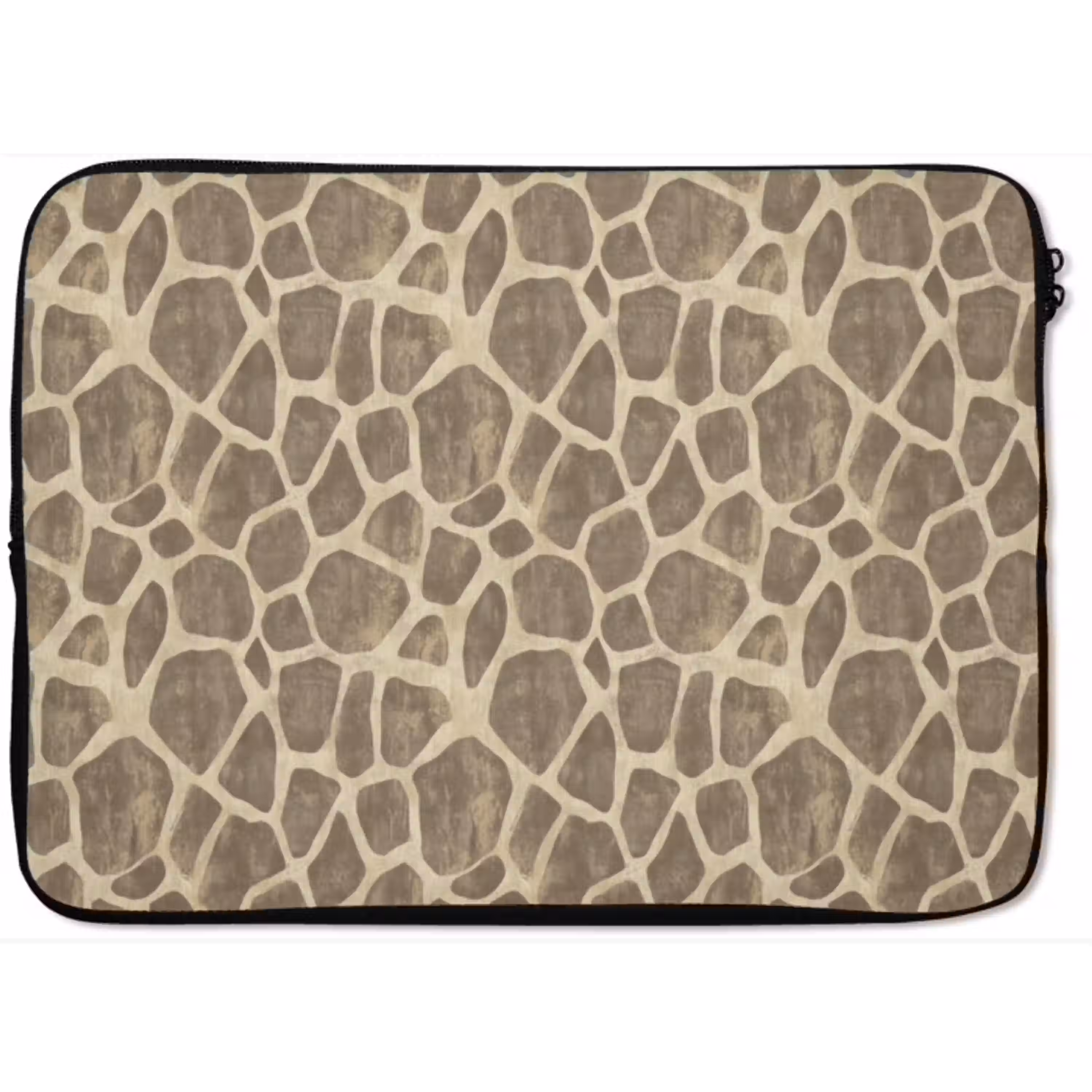 Giraf - Patroon - Beige - Bruin laptophoes neopreen klein 279 -zkaufland3dotto