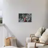 Hert - Winter - Sneeuw - Bos - Natuur - Dier Tuinposter op houten frame 2 cm dik klein -sfeer1