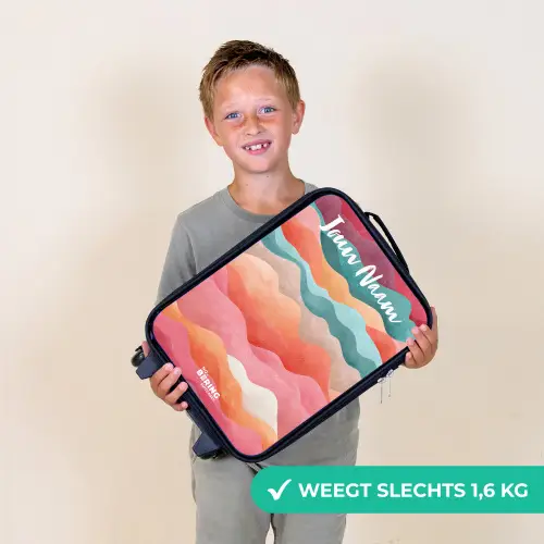 Golven - Kleurrijk - Abstract Kinderkoffer - Zwart klein -sfeer4_NL