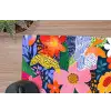 Kleurrijk - Bloemen - Abstract - Stippen muismat rubber klein -closeup
