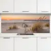 Pier - Zonsondergang - Strand keuken achterwand 2 middel -3d