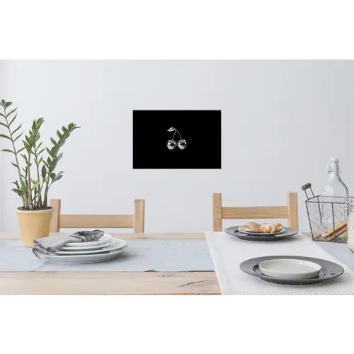 Kers - Luxueus - Metallic Muursticker klein -eettafel