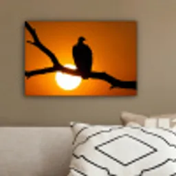 Gier - Tak - Zon - Oranje canvas 2cm klein -sfeer3