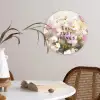 Quote - Bloemen - Schilderachtig Wandcirkel plexiglas klein -sfeer4