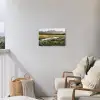 Berglandschap - Rivier - Bos Tuinposter op houten frame 2 cm dik klein -sfeer1