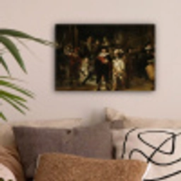 De Nachtwacht - Kunst - Oude meesters - Rembrandt canvas 2cm klein -sfeer1