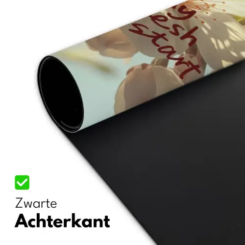 Bloesems - Zonlicht - Quote - Wit Muismat XXL klein -sfeer2