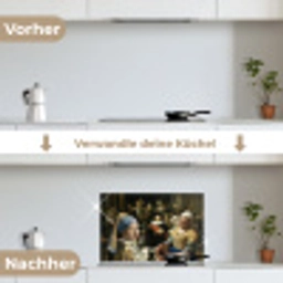 Schilderij - Oude Meesters - Zwaan keuken achterwand spatscherm klein -voor_na_DE