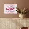 Lucky - Roze - Patroon PET vilt klein -sfeer4