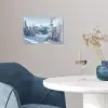 Winterlandschap - Natuur - Berg - Bomen - Sneeuw poster papier klein -sfeer3