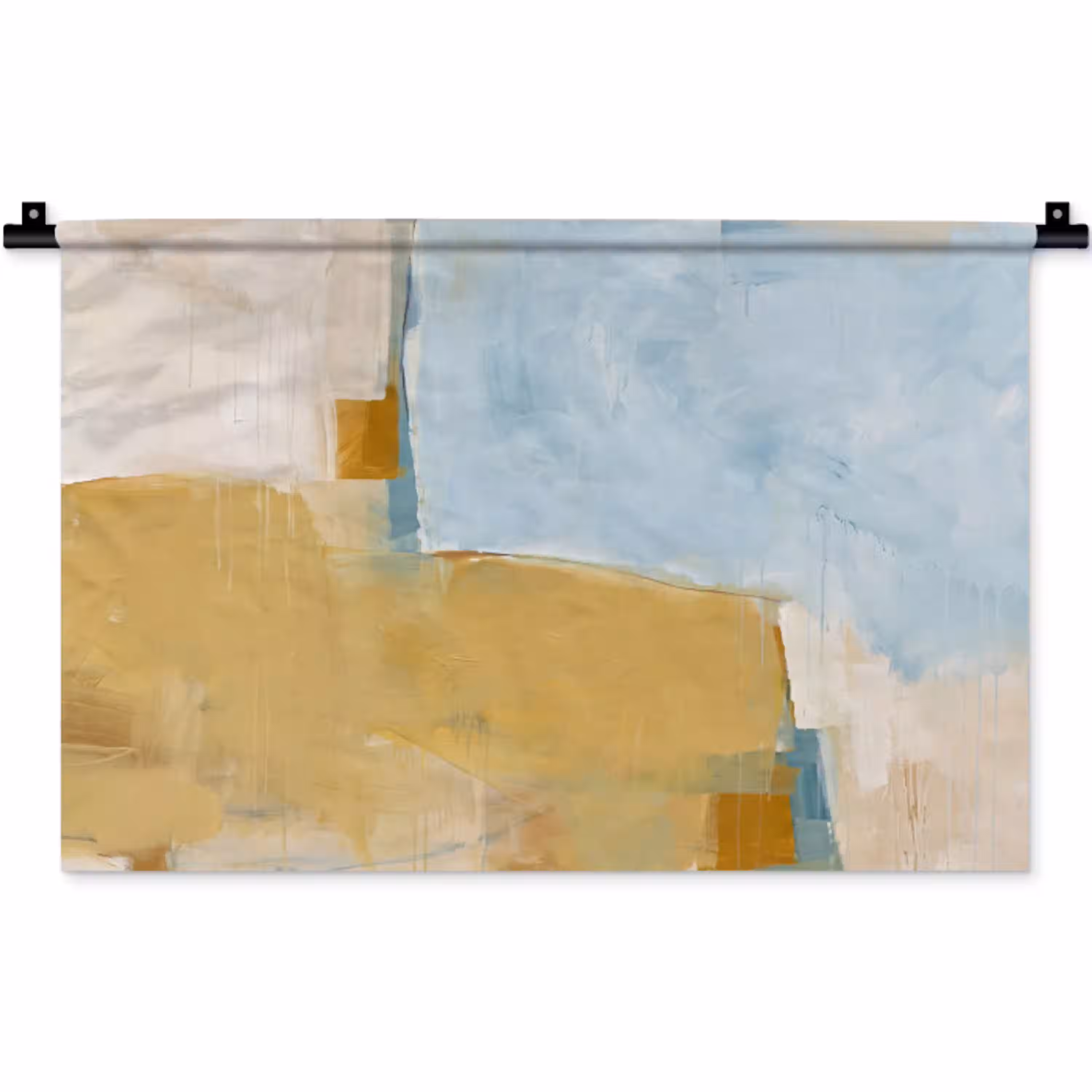 Abstract - Kleuren - Kunst - Modern - Blauw Wandkleed katoen klein -zz3d