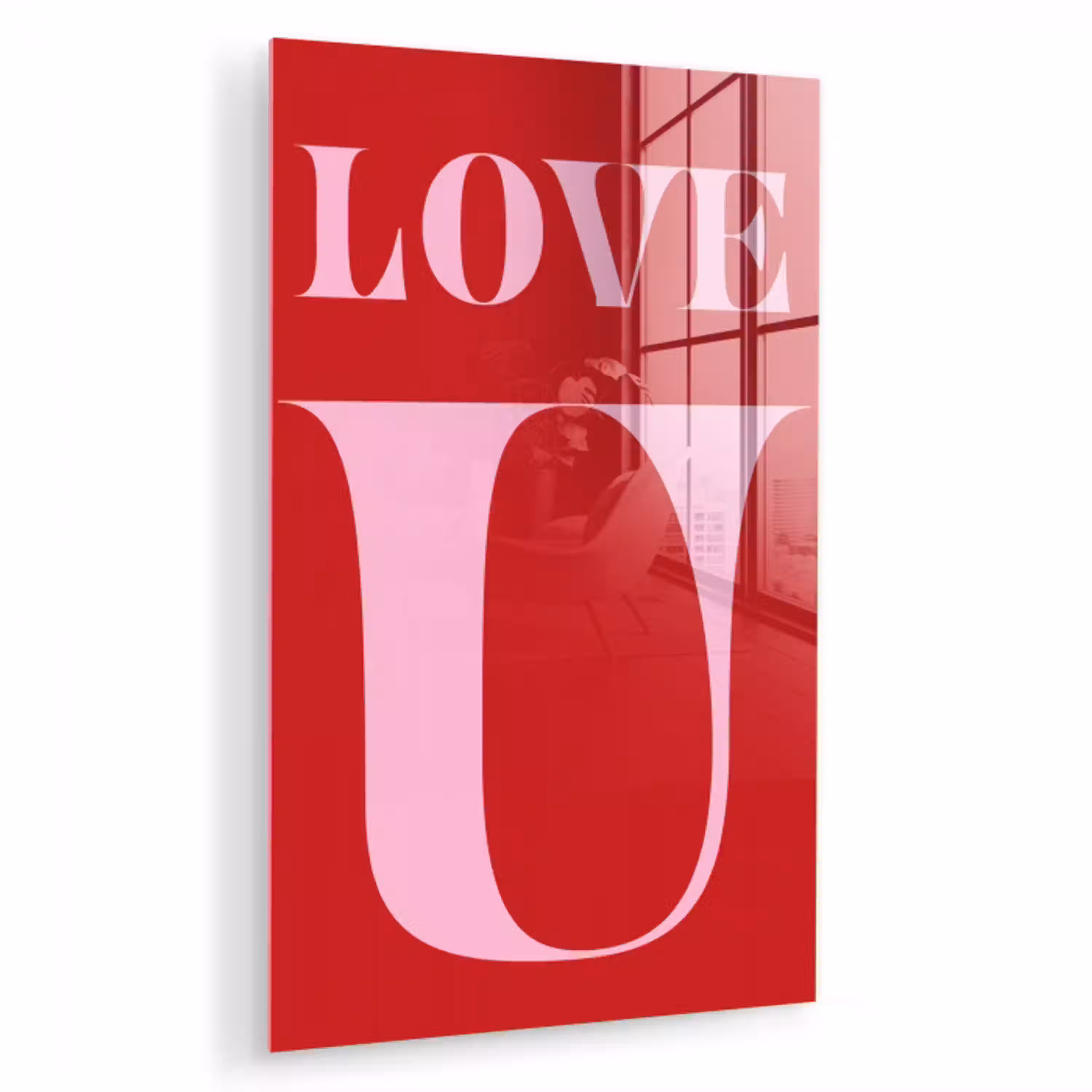 Rood - Love - Valentijn - Roze plexiglas 5mm klein -zzzproduct_nieuw