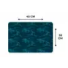 Bloesem - Blauw - Turquoise Placemat vinyl groot 368 -specs