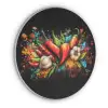 Groente - Peper - Knoflook - Graffiti - Verf - Kleurrijk Akoestische PET Vilt - Rond klein -3d