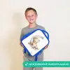 Beer - Maan - Sterren - Kinderen Kinderrugzak - Blauw middel -sfeer1_NL