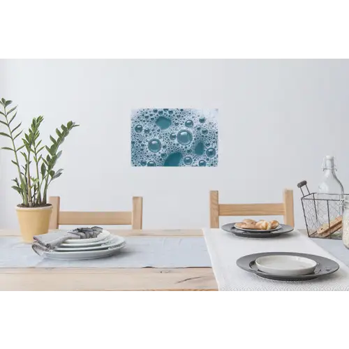 Schuim - Water - Textuur Muursticker klein -eettafel