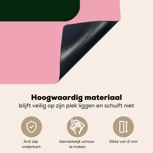 Roze - Tekstwolk - Groen - BLAH BLAH BLAH Inductie beschemer met haakjes klein -ky-onderkant-nl