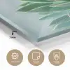 Vetplant - Bladeren - Groen - Wazig plexiglas 5mm klein -sfeer2