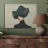 Vrouw - Groen - Hoed PET vilt klein -sfeer2