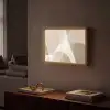 Vloeiende vlakken - Harmonieus - Golvend Light Box met batterij (Wandlamp) middel -sfeer1