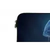 Kwal - Lichtgevend - Tentakels - Blauw laptophoes neopreen klein -detail