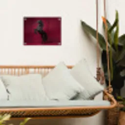 Hengst - Steigert - Rood tuinposter los doek klein -sfeer7