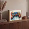 Kinder- en tiener kamer - Gaming - Game controller Light Box met batterij (Wandlamp) middel -sfeer2