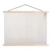 Beton - Muur - Wit textielposter latten blank klein -3d
