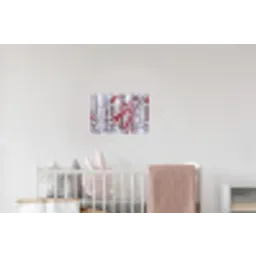 Bessen - Takken - Sneeuw - Winter - Kleurrijk Muursticker klein -kinderkamer