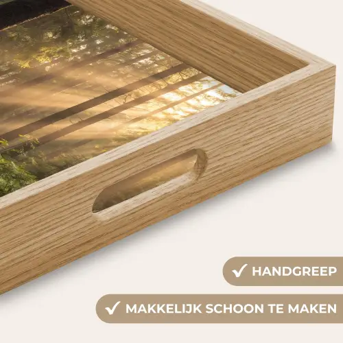 Bos - Zonlicht - Gras Dienblad Rechthoek middel -USP_HandgreepNL