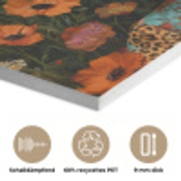 Vrouwen - Bloemen - Modern - Bril - Abstract PET vilt klein -closeup_DE