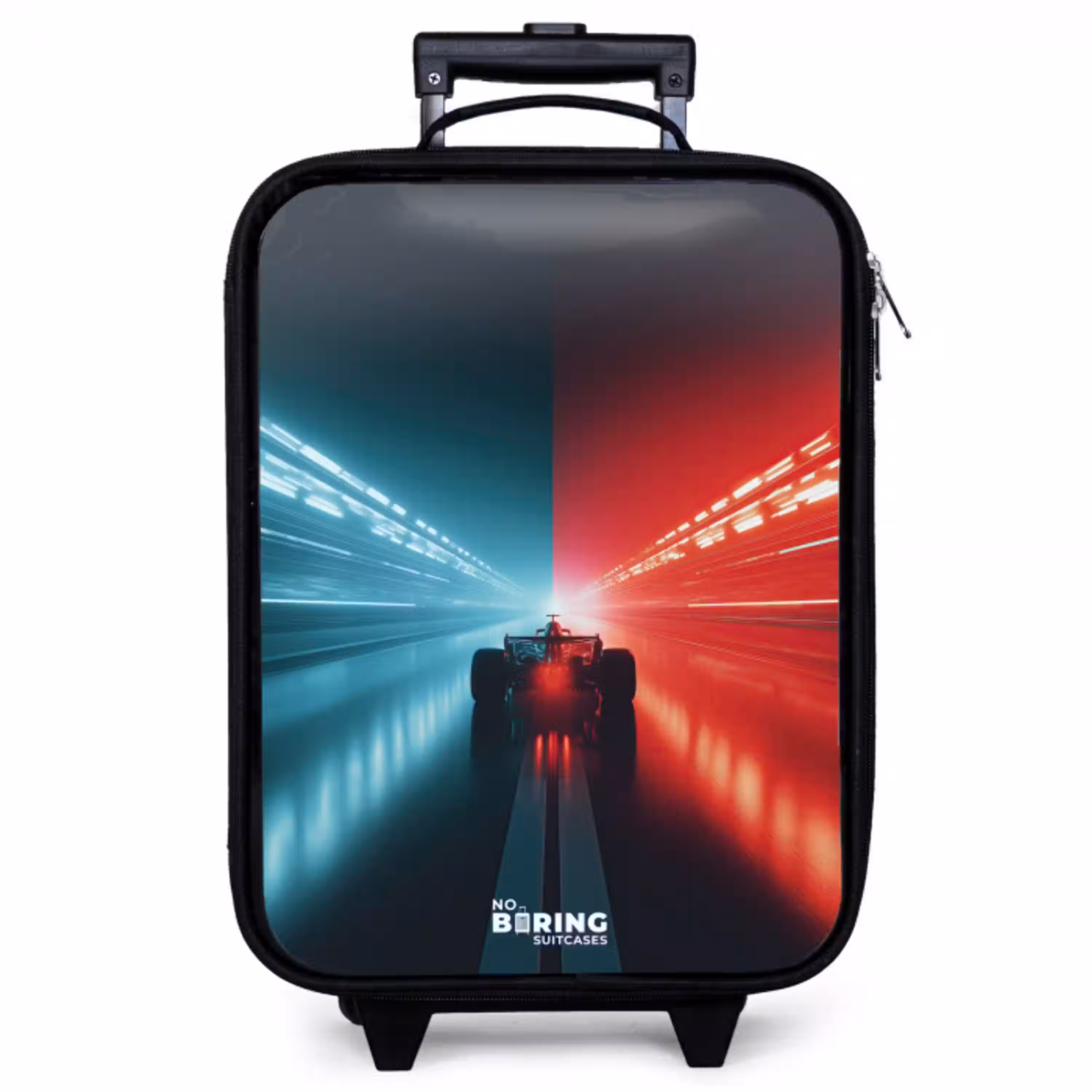 Baan - Raceauto - Neon - Rood Kinderkoffer - Zwart klein -zzz_website3d