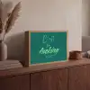 c'est la fucking vie - Groen - Handgeschreven Light Box met batterij (Wandlamp) middel -sfeer2