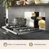 Vormen - Penseelstreken - Abstract - Goud keuken achterwand spatscherm klein -usp_NL