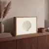 Schelp - Minimalistisch - Wit Light Box met batterij (Wandlamp) middel -sfeer2