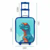 Dino met zonnebril Kinderkoffer - Blauw klein -productfoto_formaten