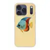 Vis - Vinnen - Blauw - Ogen Telefoonhoesje iPhone 17 Pro klein -3d