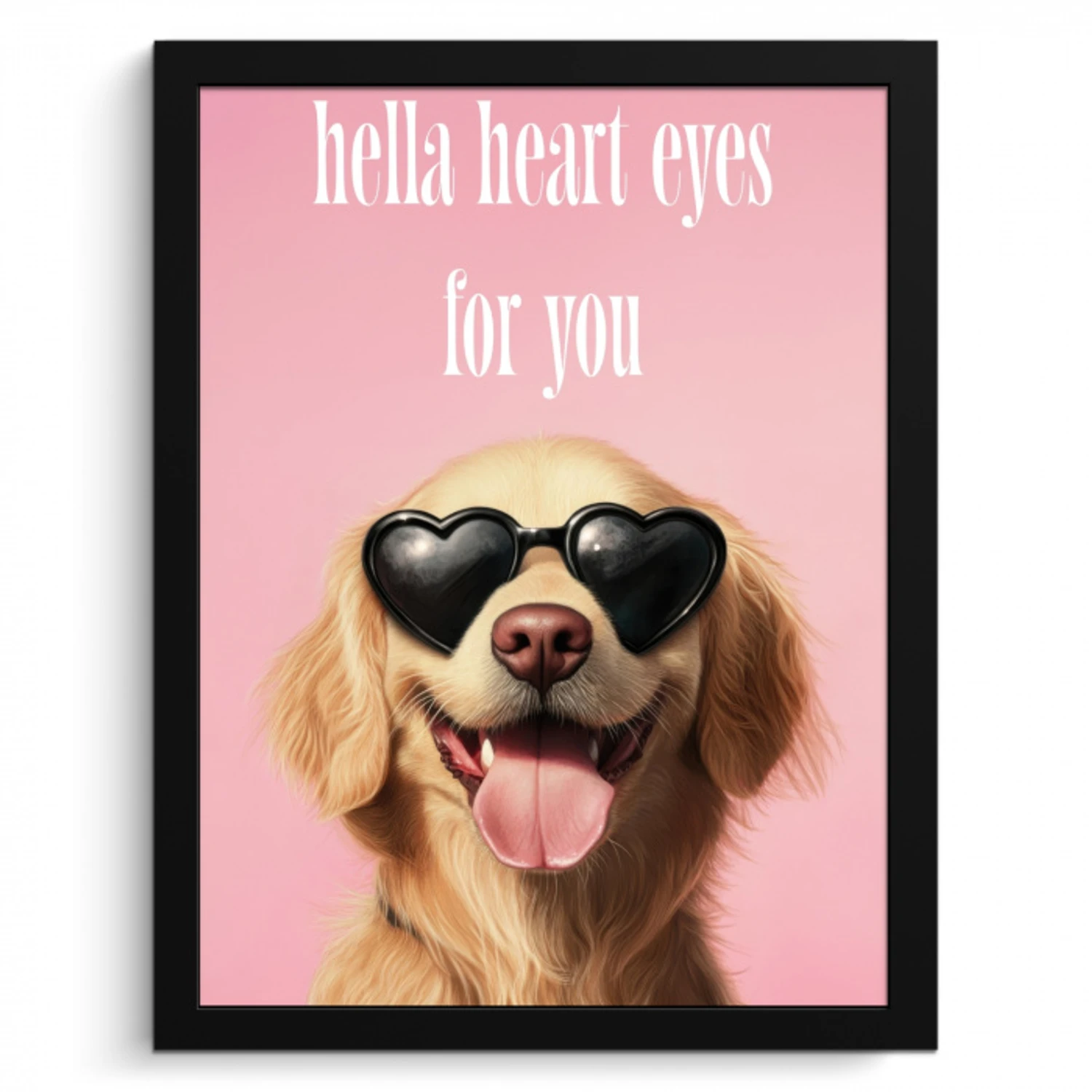 Zonnebril - Hartjes - Hond - Valentijn KitchenYeah - Keuken - Fotolijst klein -3d