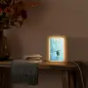 Schildpad - Zee - Blauw - Schittering Light Box met kabel (Tafellamp) klein -sfeer4