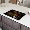 Kruiden - Lepels - Zout - Specerijen - Zwart Inductie beschermer vinyl 3mm klein -sfeer8