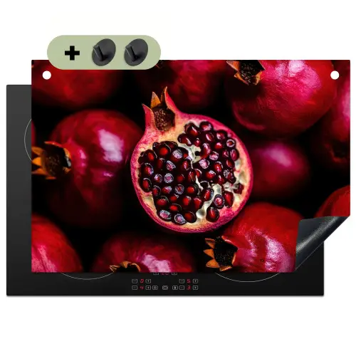 Granaatappel - Rood - Fruit Inductie beschemer met haakjes klein -3d