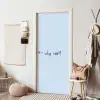 Why not - Blauw - Donker blauw - Quote deurposter klein -sfeer6