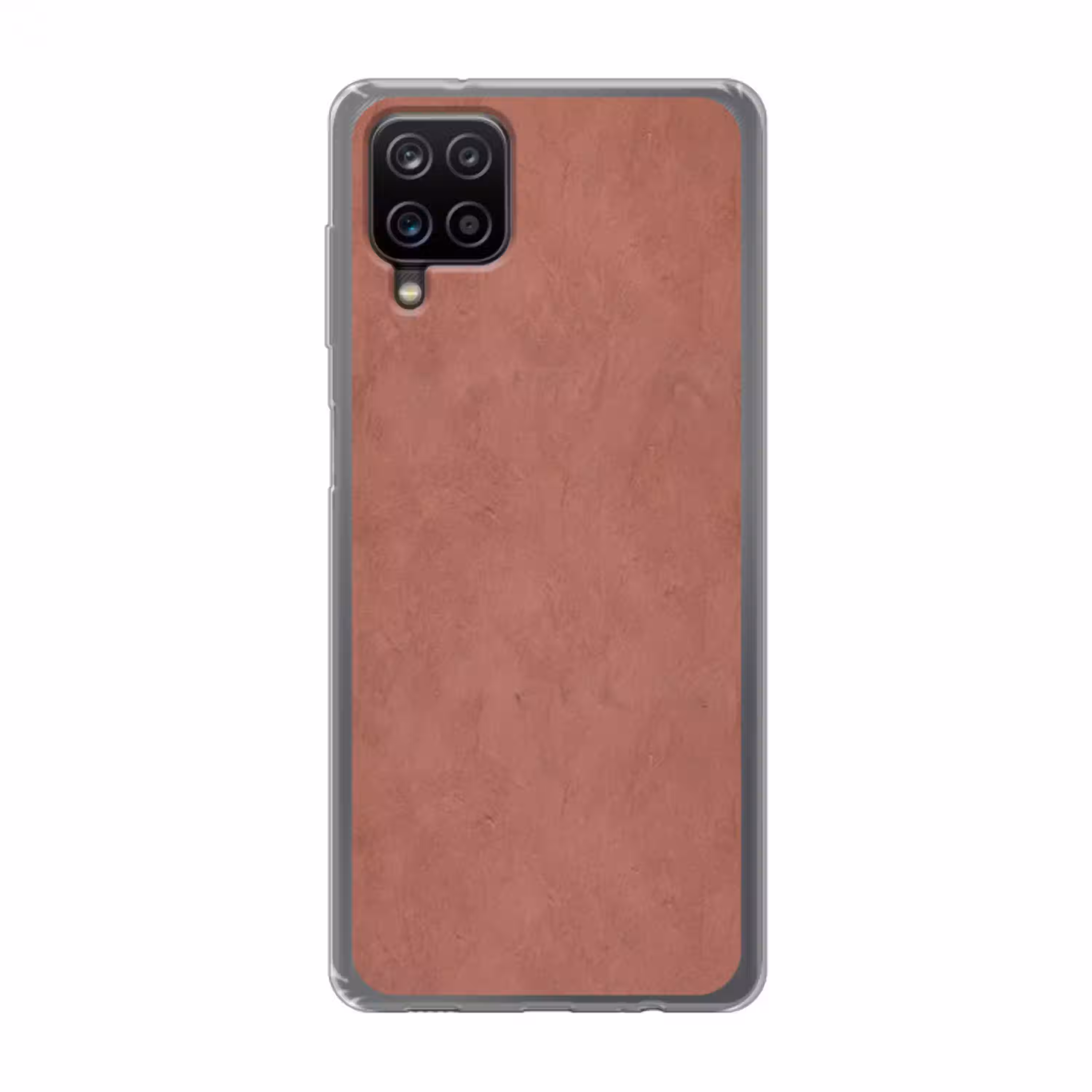 Textuur - Roodbruin - Grof - Modern Telefoonhoesje Samsung Galaxy A12 klein -3d
