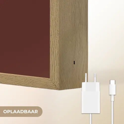 She plans she glows she achieves - Rood - Cursief Light Box met batterij (Wandlamp) middel -USP_websiteoplaadbaarNL