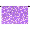 Paars - Vlekken - Geel - Pastel Wandkleed katoen klein 269 -zz3d