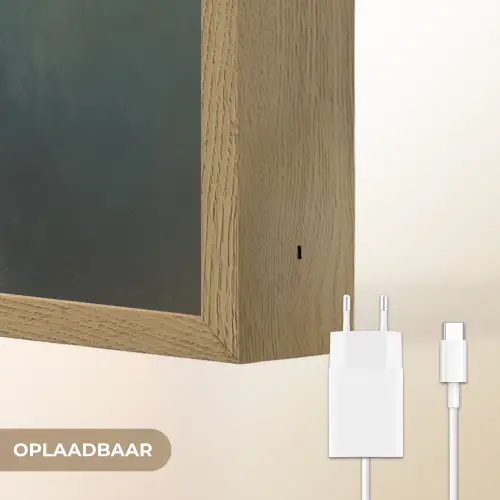 Kroon - Roze druipend verf - Portret Light Box met batterij (Wandlamp) middel -USP_websiteoplaadbaarNL