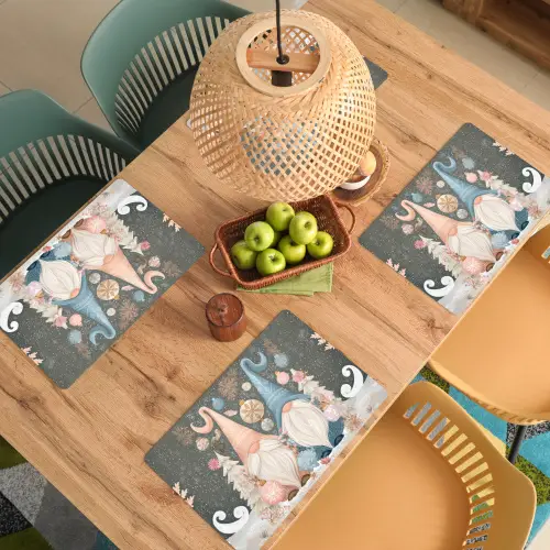 Kerst - Gnomen - Pastel Placemat vinyl groot -zzsfeer5_Kitchenyeah-website