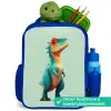 Cartoon - Dino - Oranje - Stekels Kinderrugzak - Blauw middel -inhoud_NL