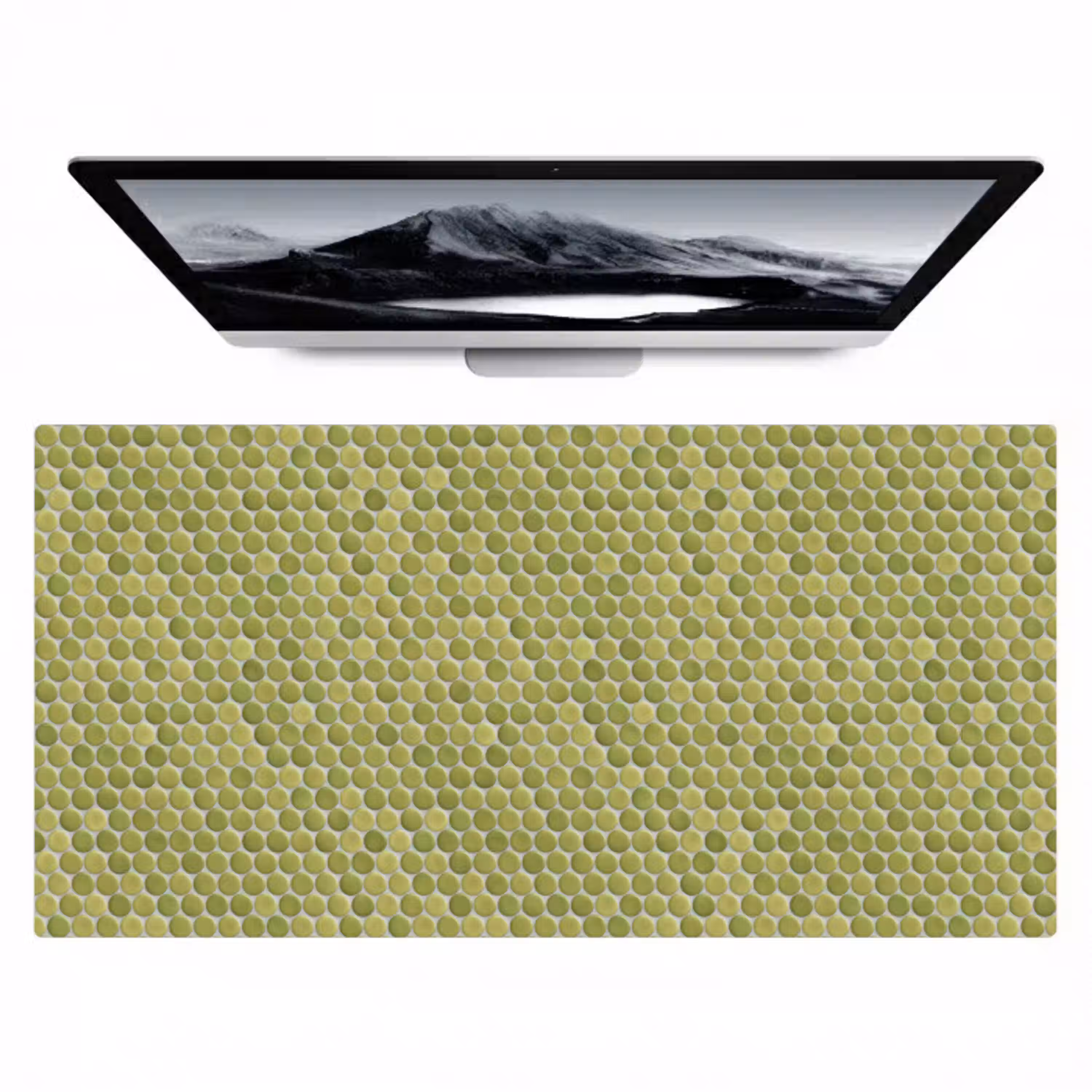 Penny - Mozaïek - Olijfgroen Muismat XXL klein 681 -zzz3d